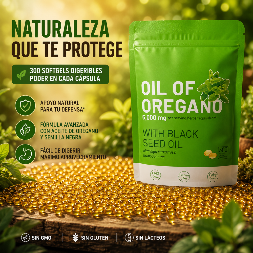 Aceite de orégano (300 cápsulas)