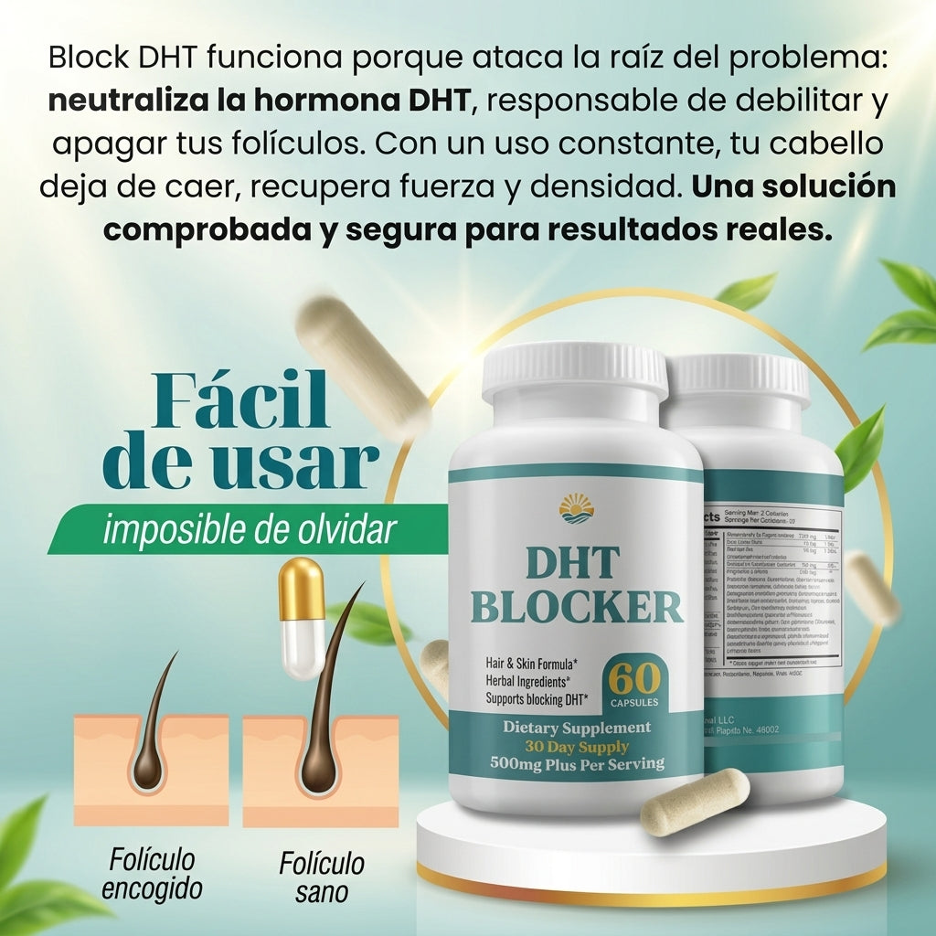 DHT BLOCKER - DETÉN LA CAIDA Y RENUEVA TU CABELLO